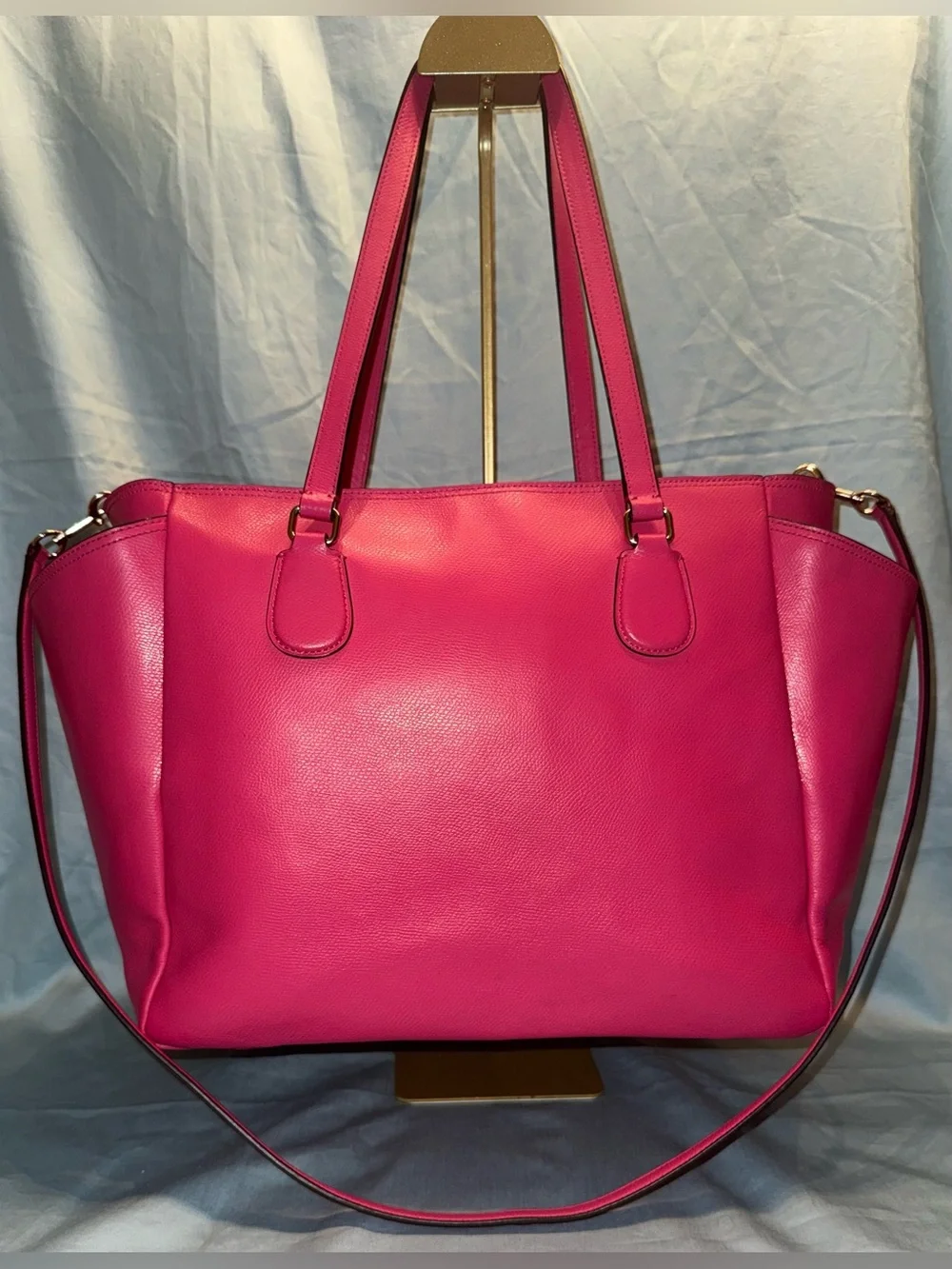 Coach crossgrain leather